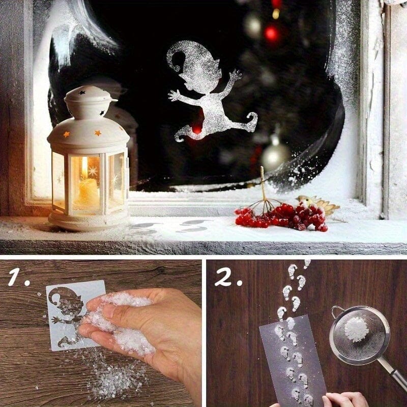 Frostfolk: Holiday Snow Stencil Kit with Snow Spray Simple NHL 