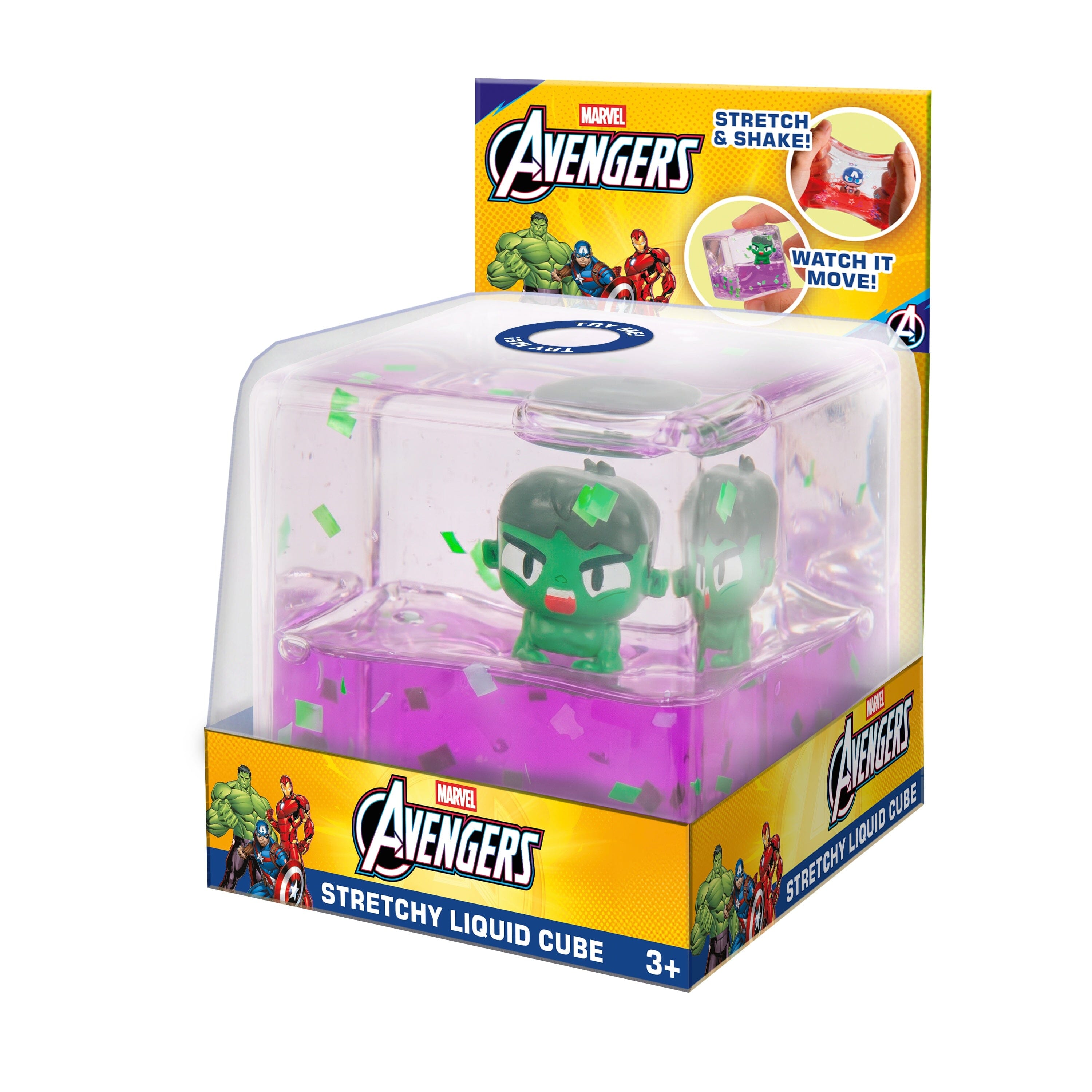 Marvel Avengers Stretchy Liquid Cube Fidget toy (1pc) Ships Assorted Simple Exclusive 