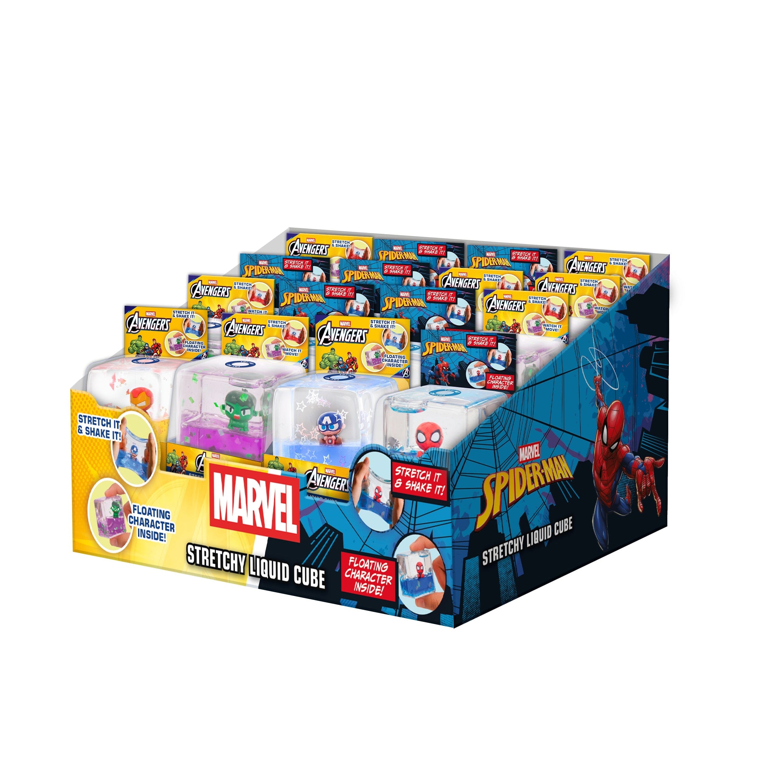 Marvel Avengers Stretchy Liquid Cube Fidget toy (1pc) Ships Assorted Simple Exclusive 