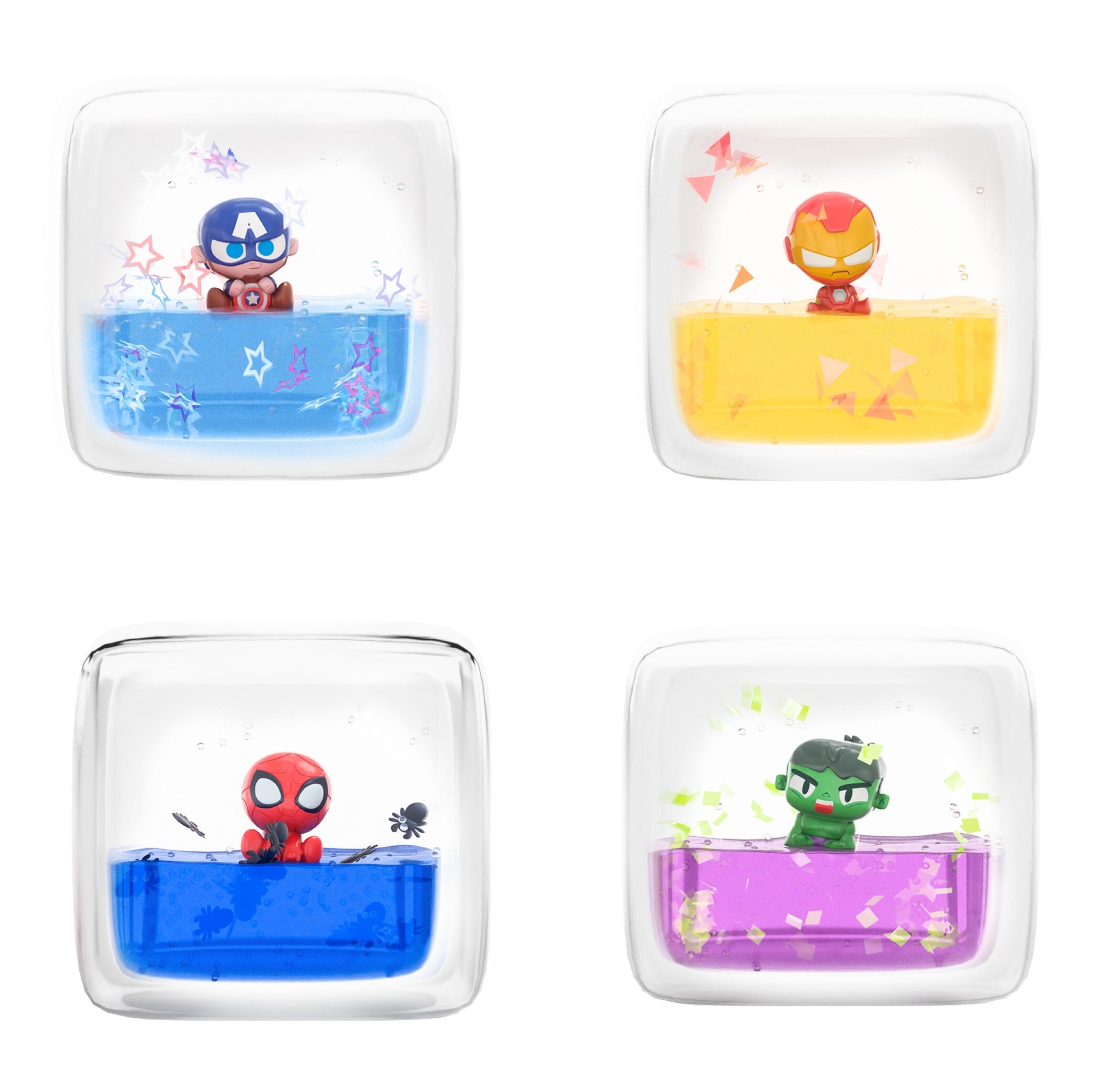 Marvel Avengers Stretchy Liquid Cube Fidget toy (1pc) Ships Assorted Simple Exclusive 