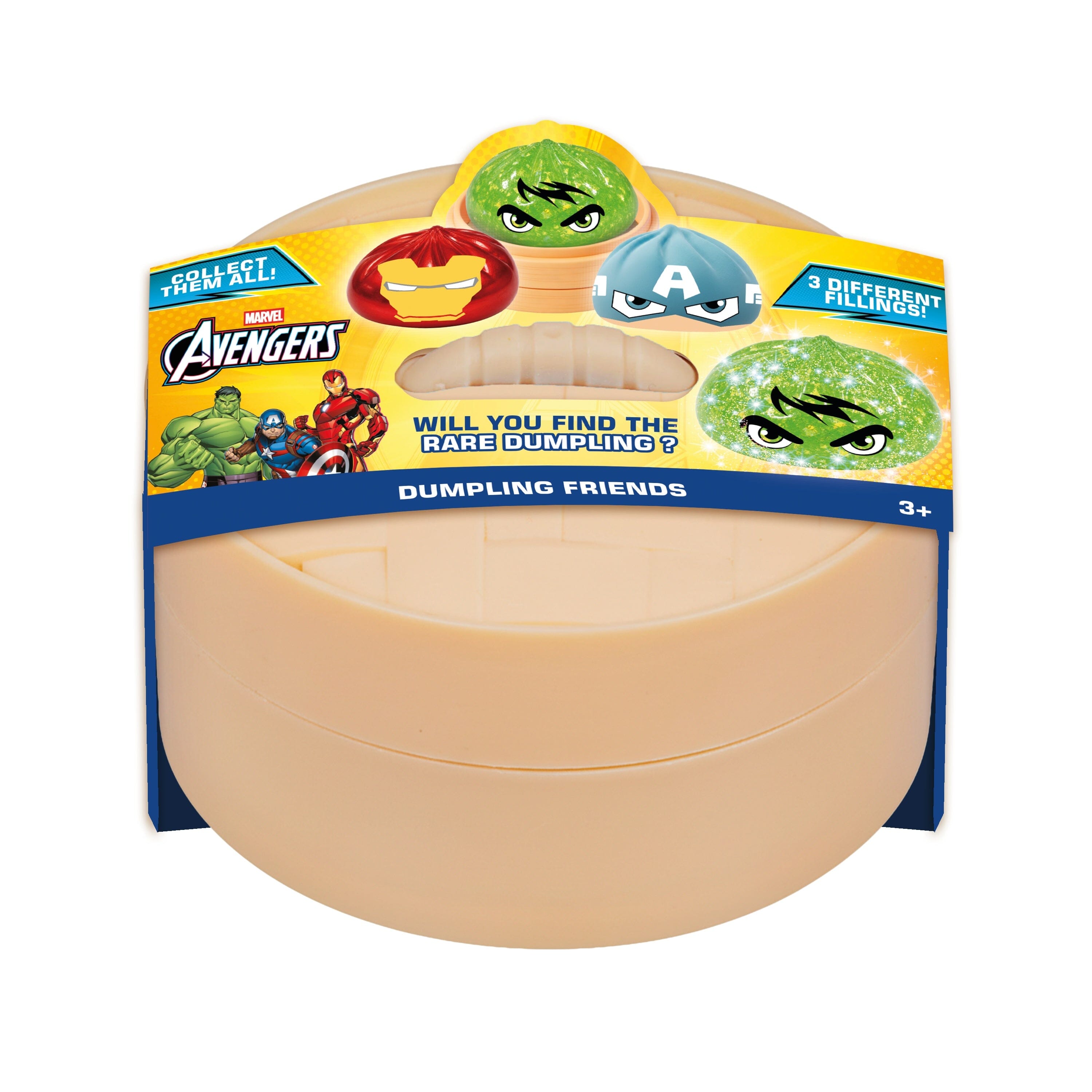 Marvel Avengers Dumpling Friends Mystery Bun Squishy Fidget Toy (1pc) Ships Assorted Simple Exclusive 