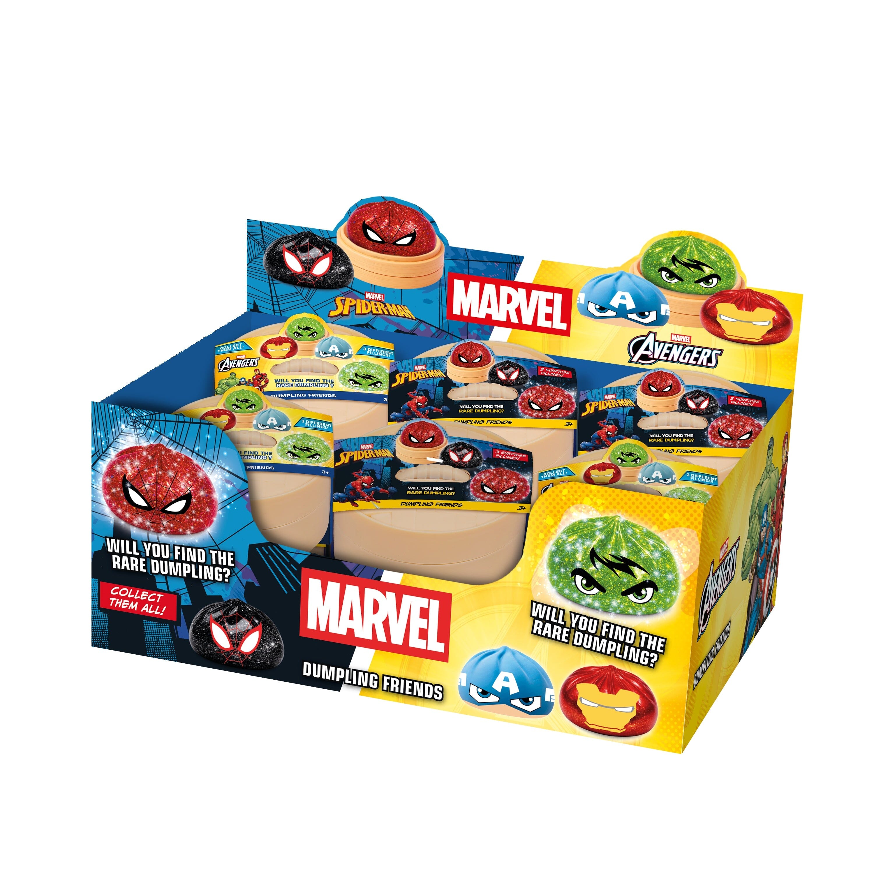 Marvel Avengers Dumpling Friends Mystery Bun Squishy Fidget Toy (1pc) Ships Assorted Simple Exclusive 