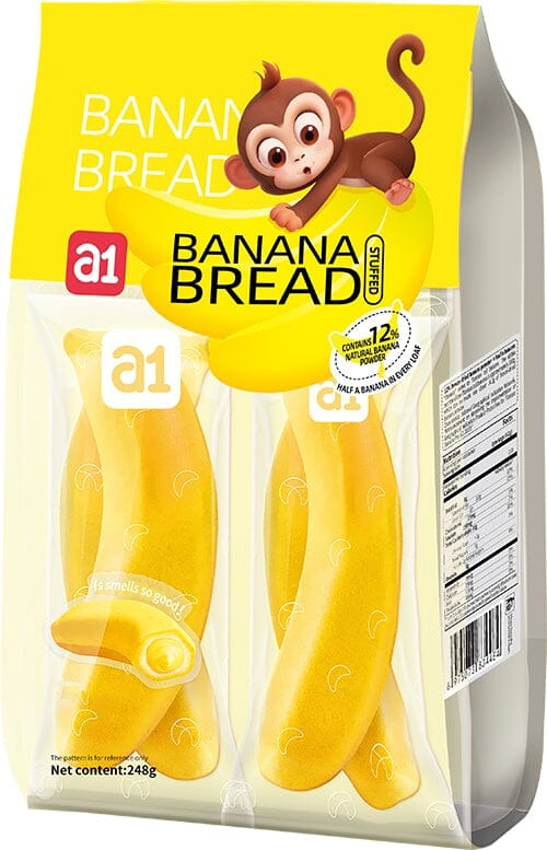 A1 Peelable Banana Bread (4pc), 248g Simple A1 