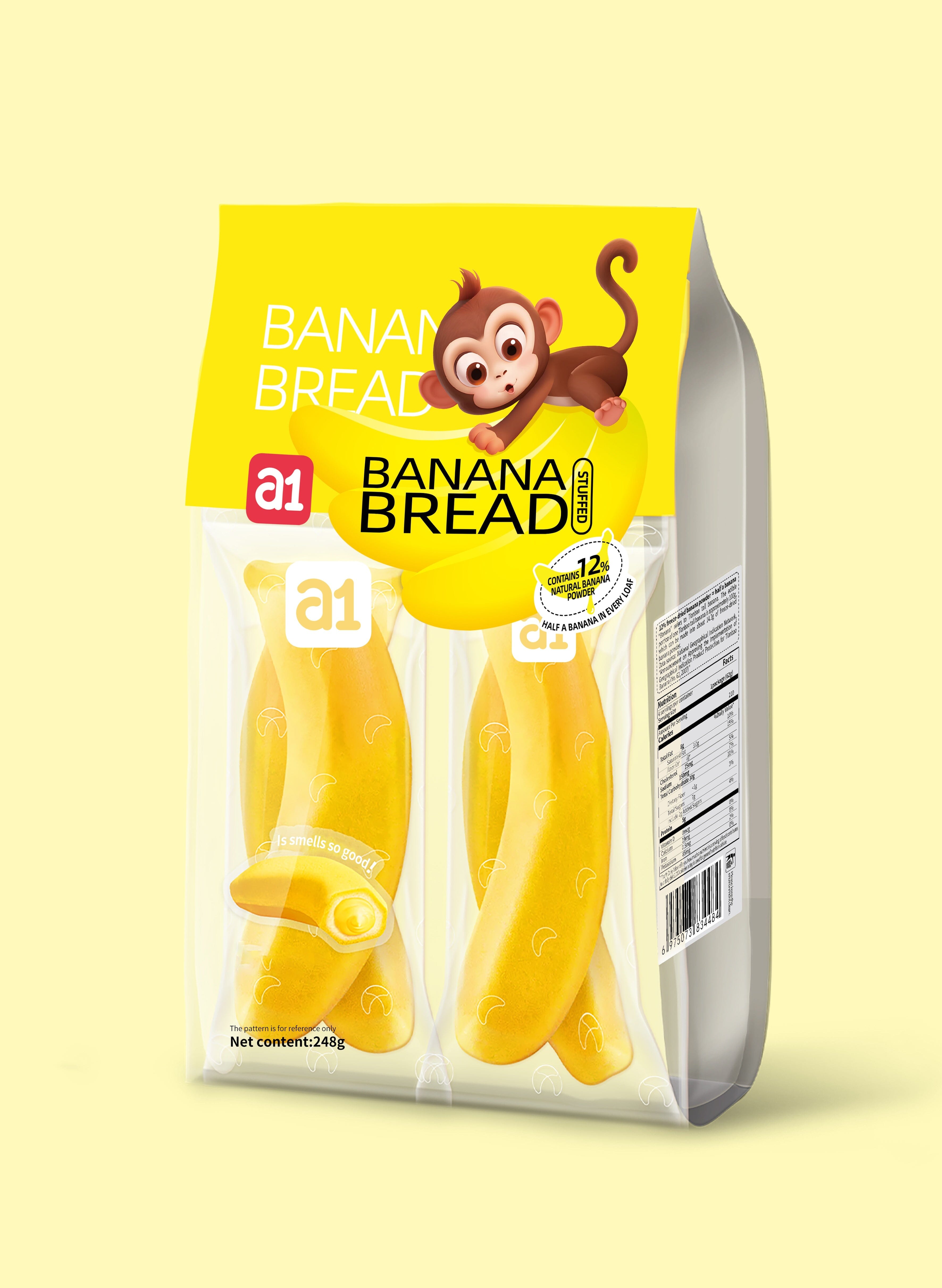 A1 Peelable Banana Bread (4pc), 248g Simple A1 