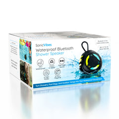 SonicVibes Warterproof Bluetooth Shower Speaker