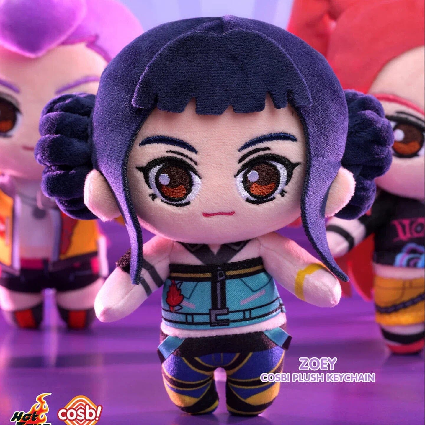 Hot Toys Cosbi - KPop Demon Hunters Plush Keychain Blind Box (1pc) Simple One Piece 