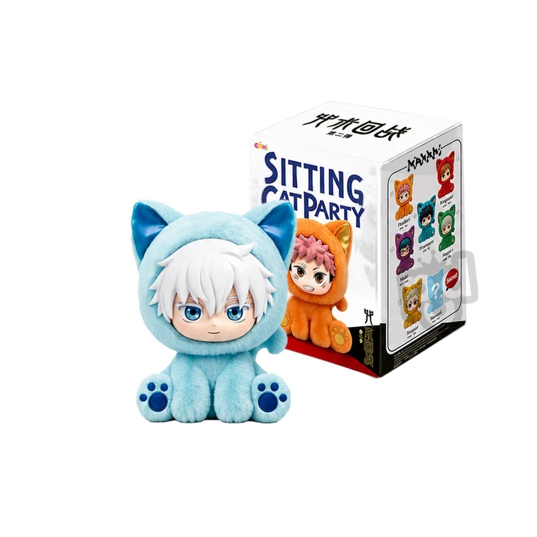 EAKI x Jujutsu Kaisen Sitting Cat Party Plush Pendant Blind Box (1pc) Simple EAKI 