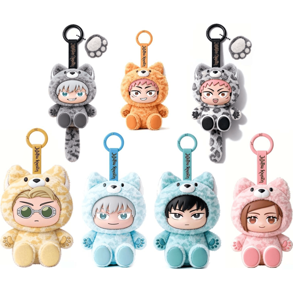Puremind Jujutsu Kaisen Chibi Beast Plush Keychain Blind Box (1pc) Simple Puremind 