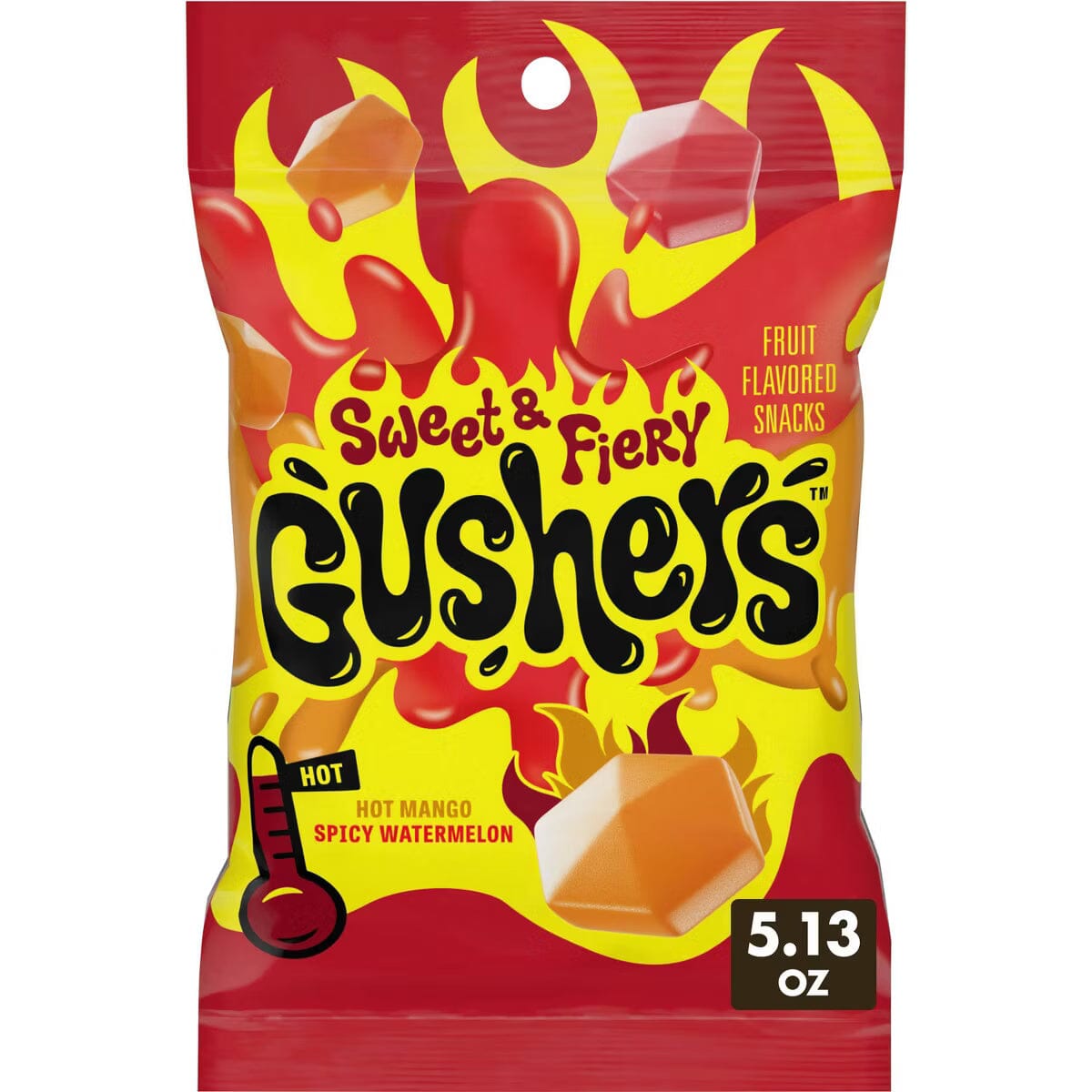 Fruit Gushers Sweet & Fiery Candy - 5.13oz Simple Gushers 