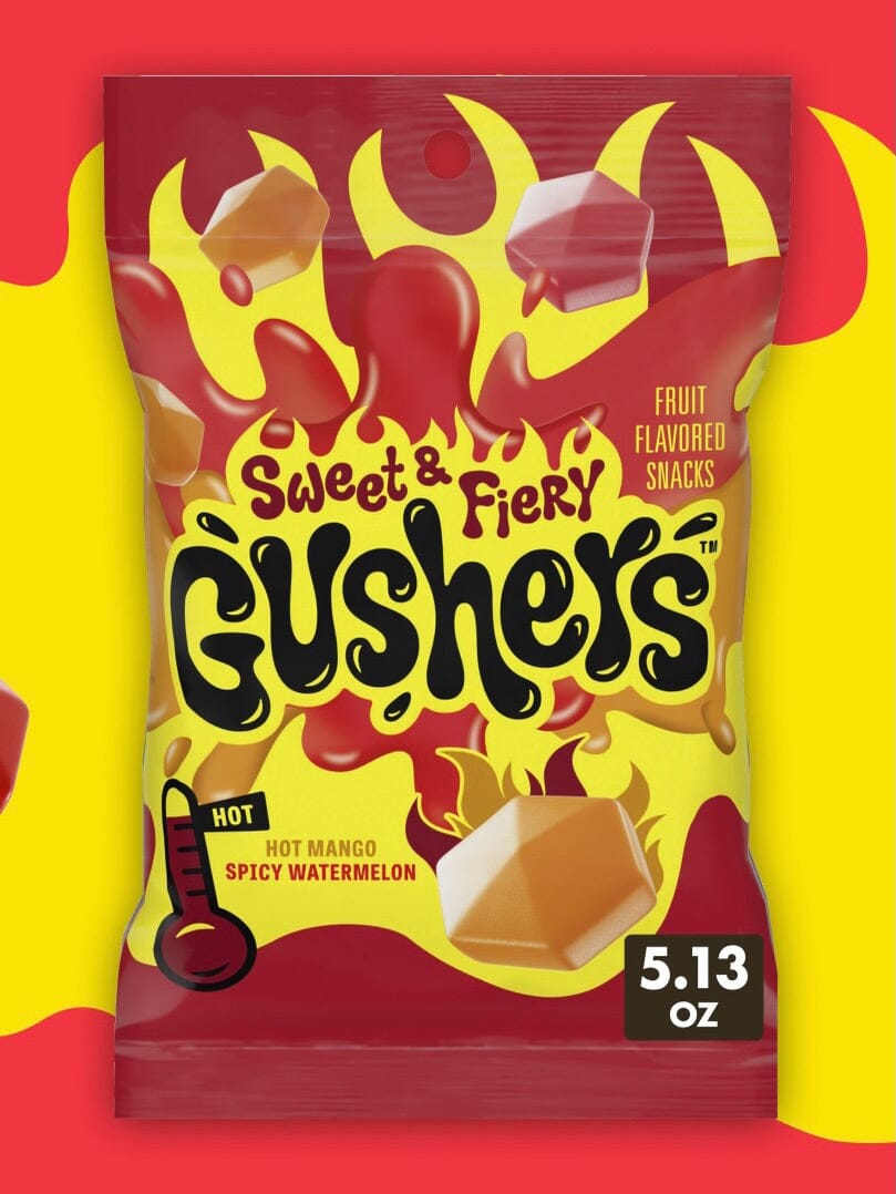Fruit Gushers Sweet & Fiery Candy - 5.13oz Simple Gushers 
