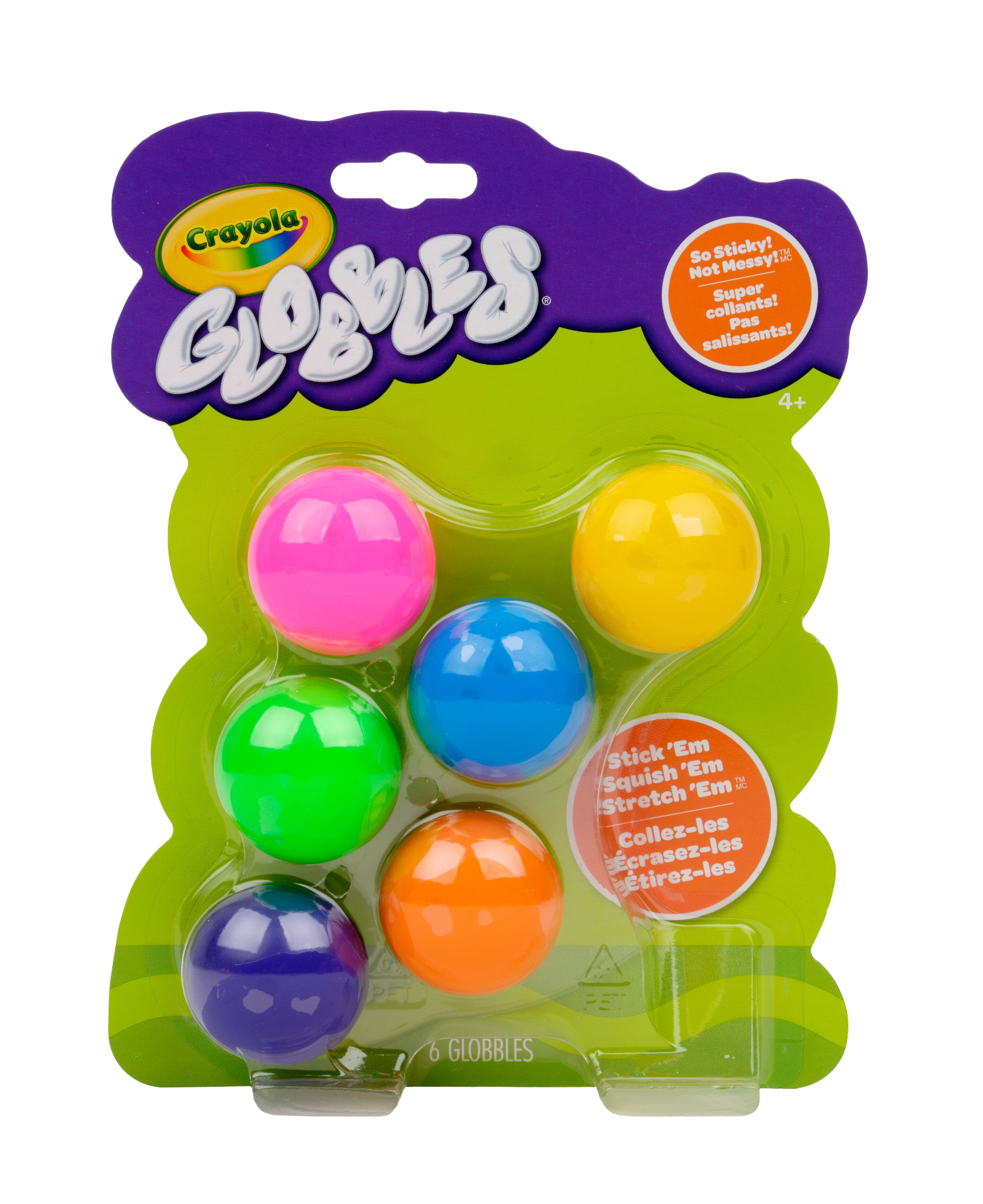 Crayola Globbles Squishy Fidget Toy - Pack of 6 Simple Crayola 