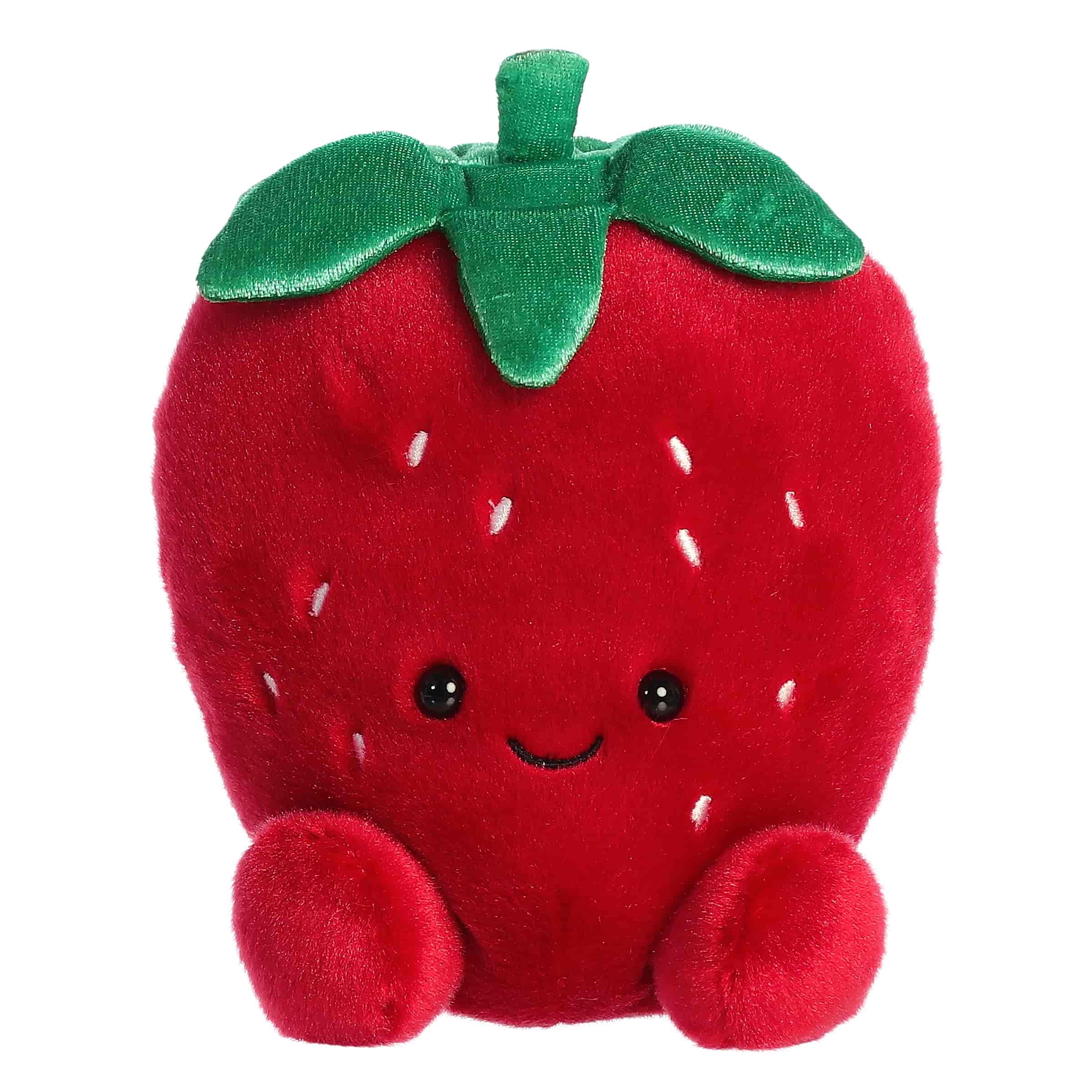 Palm Pals Juicy Strawberry 5" Adorable Stuffed Fruit Plush Simple Palm Pals 