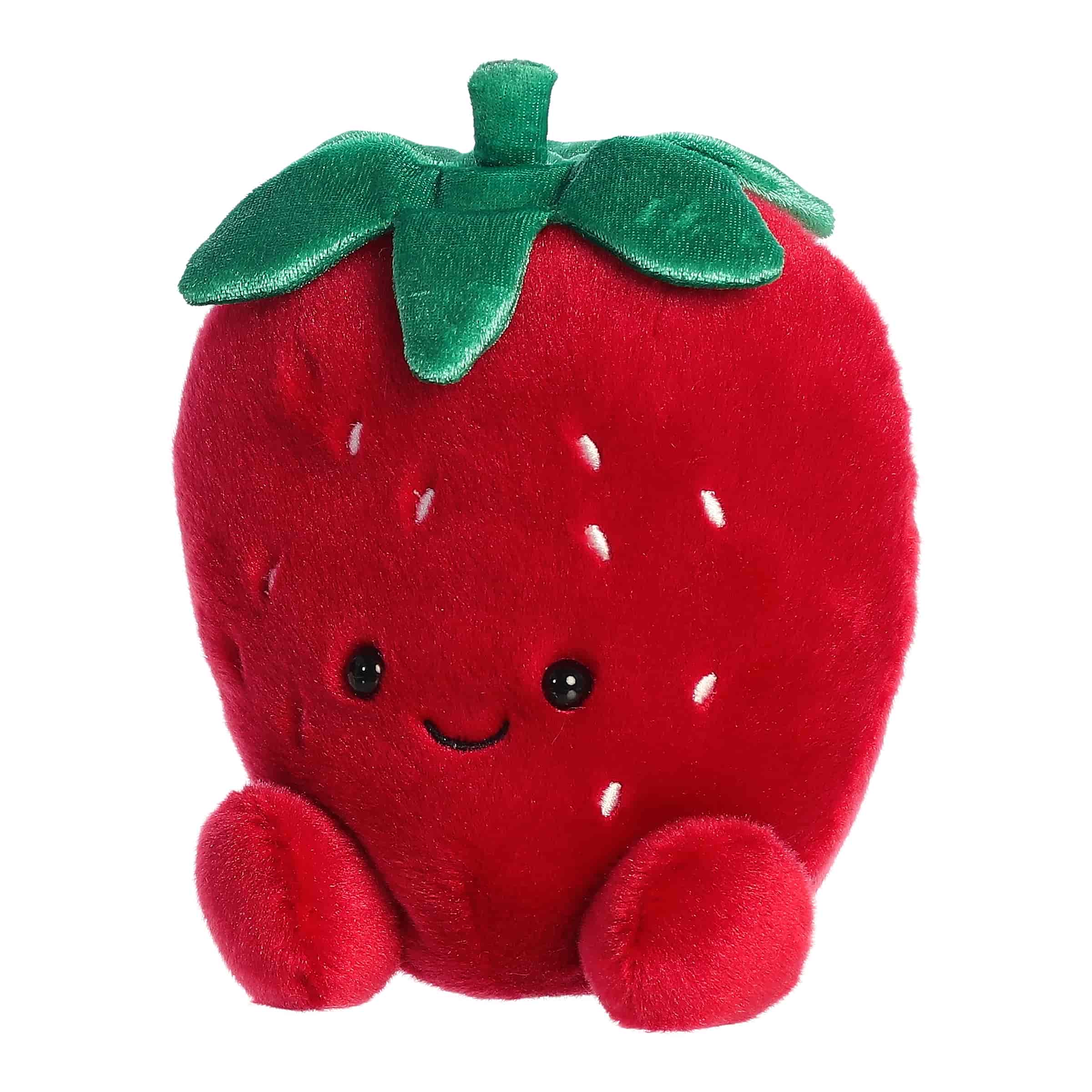 Palm Pals Juicy Strawberry 5" Adorable Stuffed Fruit Plush Simple Palm Pals 