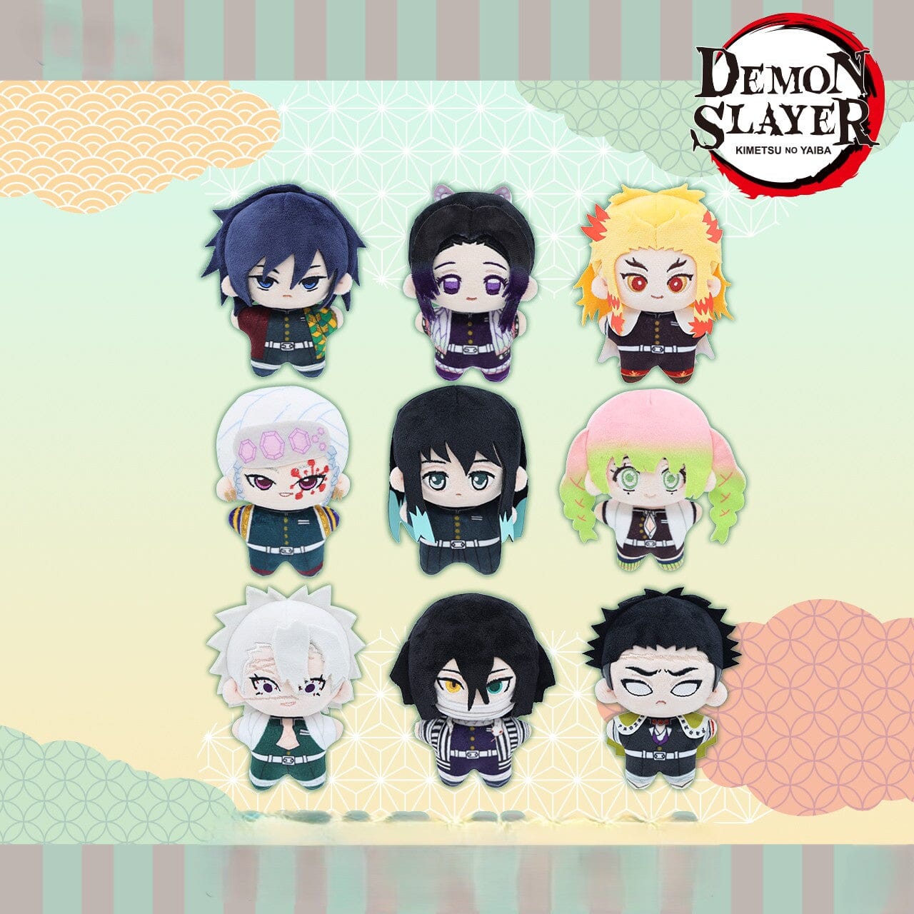 Demon Slayer: Hashira Series Starfish Plush Pendant Blind Box (1pc) Simple Demon Slayer 
