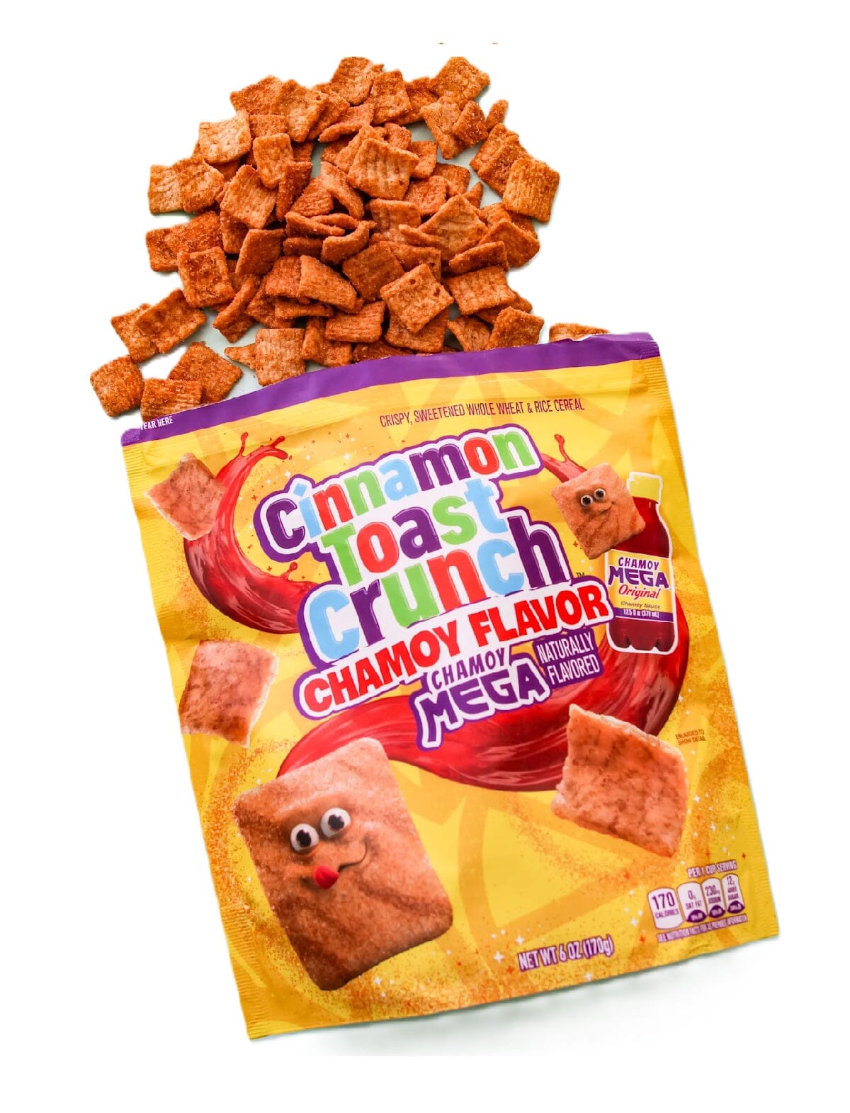 Cinnamon Toast Crunch Chamoy Mega Flavored Cereal 6 oz — Limited Edition Simple Cinnamon Toast Crunch 