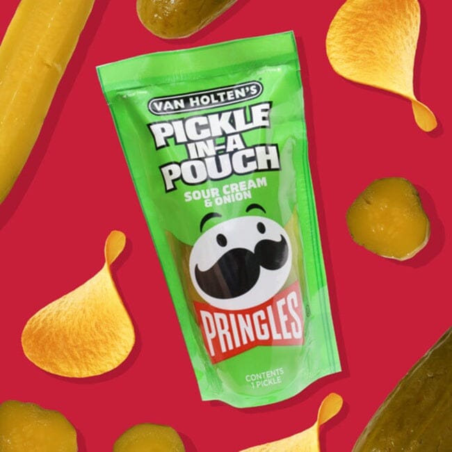 Van Holten's Pringles Sour Cream & Onion Jumbo Pouched Pickle – 1pc Simple Van Holten's 