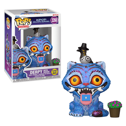 Funko Pop! Anime: K-Pop Demon Hunters – Derpy with Sussie Glow Figure (Style May Vary) Simple Funko 