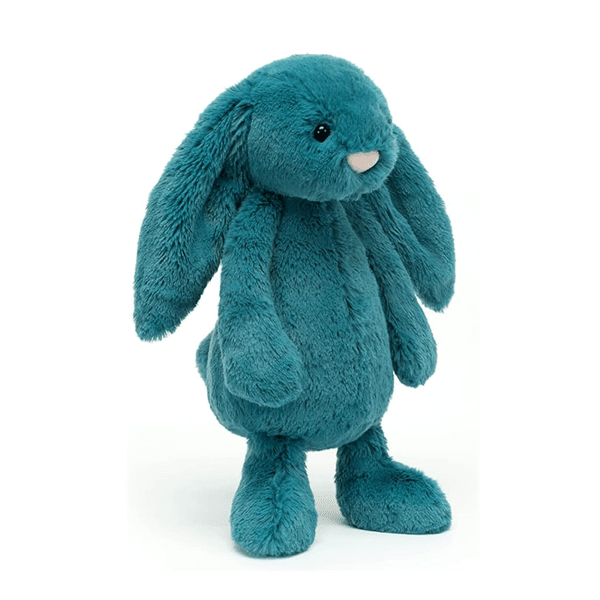 Jellycat: Bashful Mineral Blue Bunny Stuffed Animal - Medium Simple Jellycat 