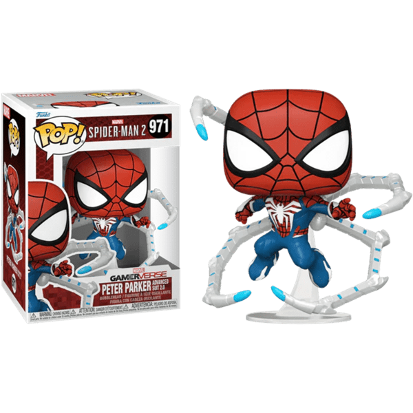 Funko POP! Games: Spider-Man 2 | Peter Parker Advanced Suit 2.0 Simple magazineracksdirect 