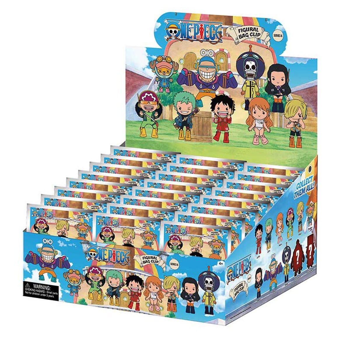 3D Anime: One Piece Foam Bag Clip Series 6 (1pc) Simple One Piece 