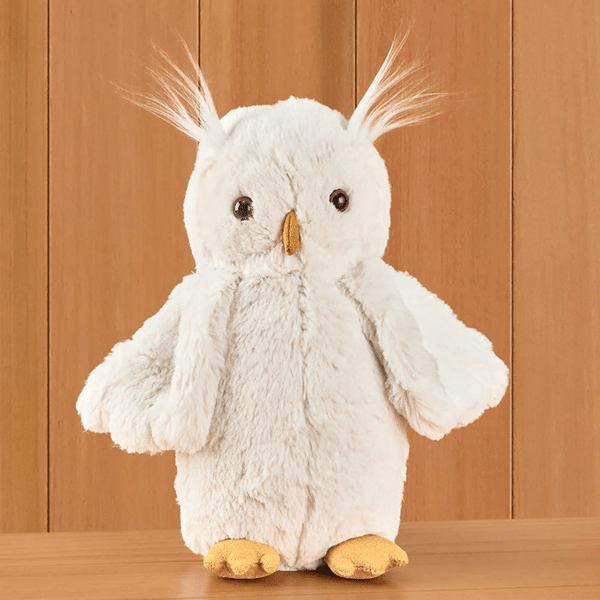 Jellycat Bashful Owl Stuffed Animal Medium Showcase