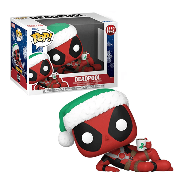 Funko Pop! Marvel: Holiday - Deadpool with Hot Cocoa Figure Simple Funko 