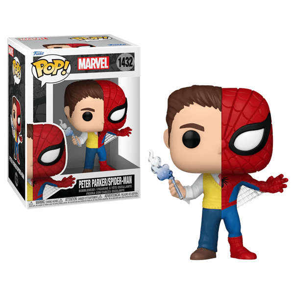 Funko Pop! Marvel: Split - Peter Parker/ Spider-Man Figure Simple Funko 