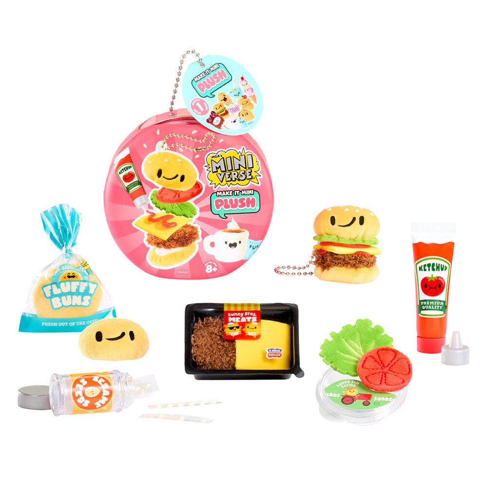 MGA's Miniverse Make It Mini Plush Series 1 DIY Food-Themed Collectible Craft Kit Simple MGA Miniverse 