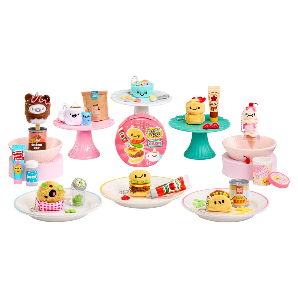 MGA's Miniverse Make It Mini Plush Series 1 DIY Food-Themed Collectible Craft Kit Simple MGA Miniverse 