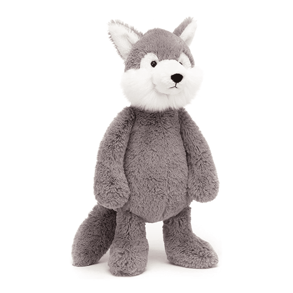 Jellycat: Bashful Wolf Stuffed Animal - Medium Simple Jellycat 