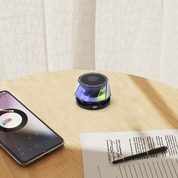 Sonic Vibes: Portable Magnetic Speaker with RGB Lights Preorder magazineracksdirect 