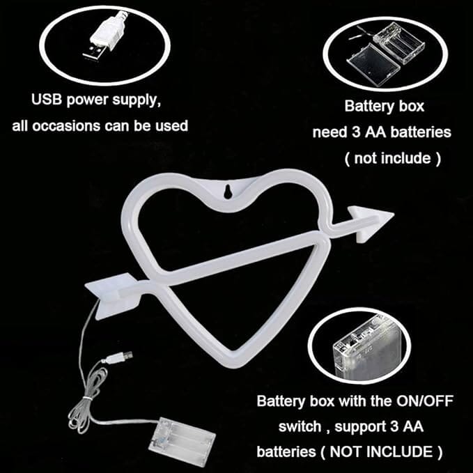 Illumina: Cupid Bow Neon Light Sign Simple Exclusive 