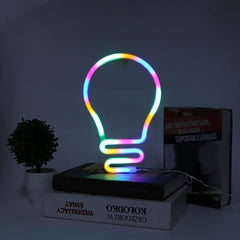 Illumina: Bulb Shape Neon LED Light Simple Exclusive 