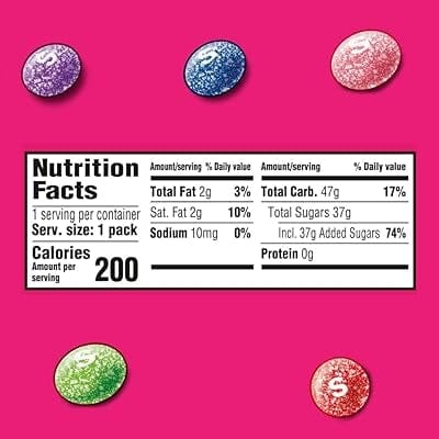 SKITTLES Sour Wild Berry Candy Single Pack Simple Skittles 
