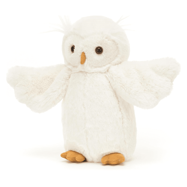 Jellycat: Bashful Owl Stuffed Animal - Medium Simple Jellycat 