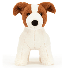 Jellycat: Albert Jack Russell Dog Stuffed Animal - 7" Simple Showcase 