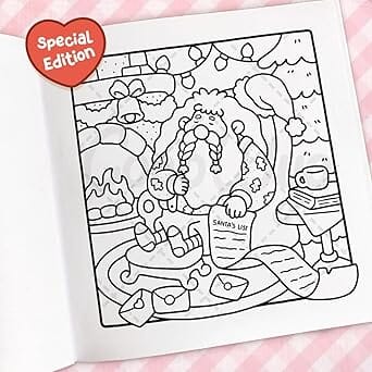"Cozy Friends" Coloring Book: Cozy Christmas Coloring by Coco Wyo Simple Coco Wyo 