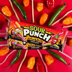 Sour Punch Scorchin Straws Tray 4.5oz Simple Raindrops 