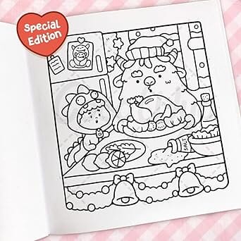 "Cozy Friends" Coloring Book: Cozy Christmas Coloring by Coco Wyo Simple Coco Wyo 