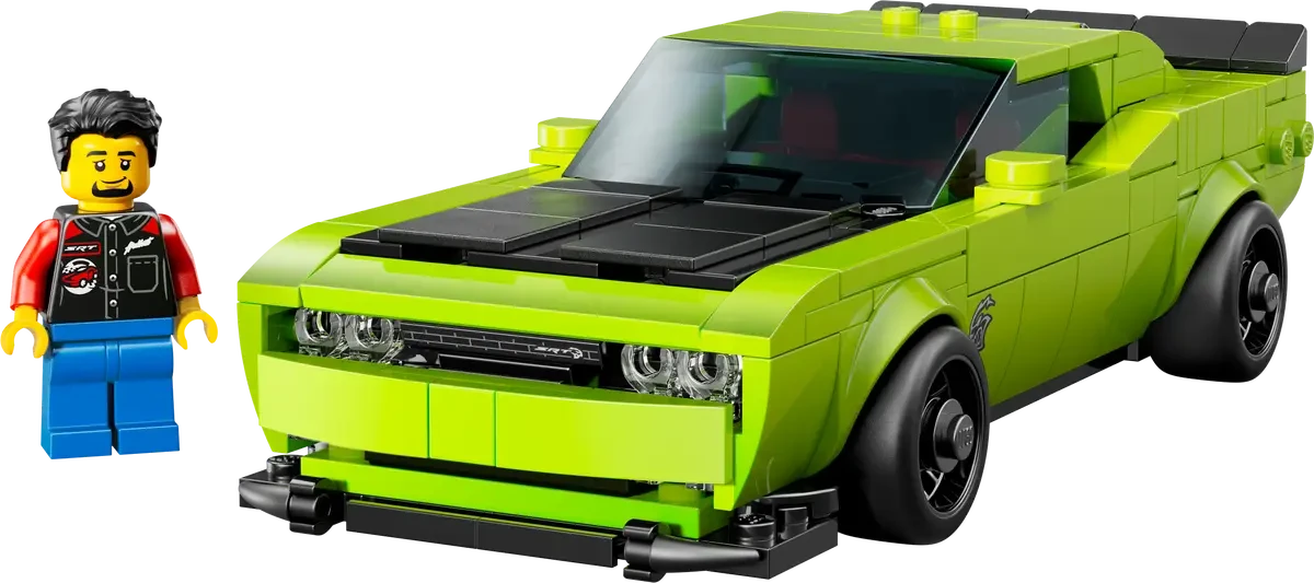 LEGO® Dodge Challenger SRT Hellcat Sports Car Simple Showcase 