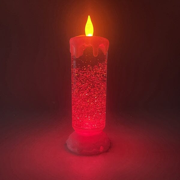 Festive Nights: LED Glitter Candle & LED Glitter Angel Simple magazineracksdirect LED Glitter Candle 