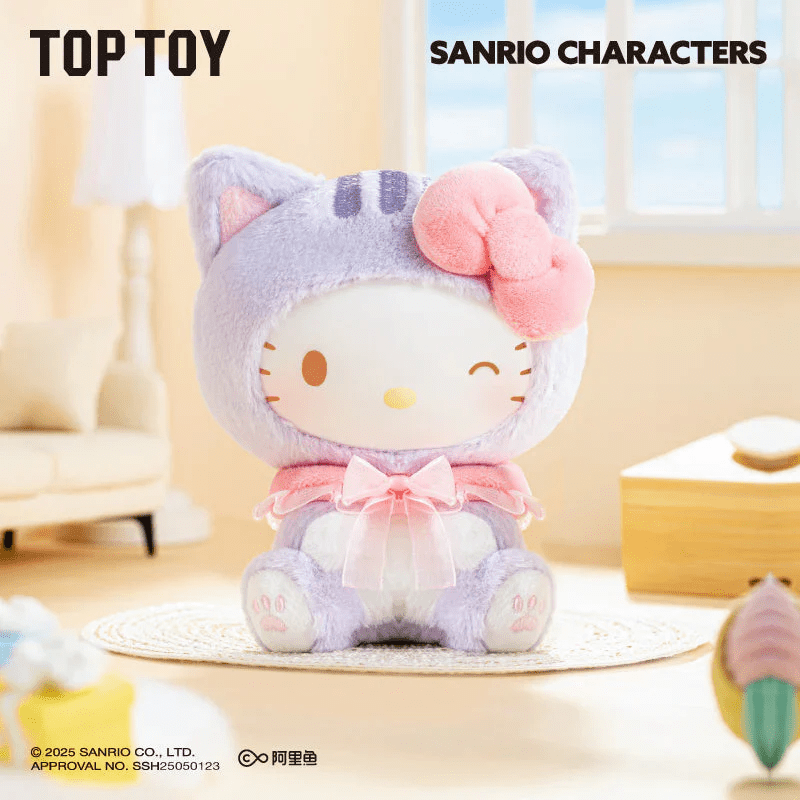 TOP TOY x Sanrio: Play with Kittens Series Plush Keychain Blind Box (1pc) Simple TOP TOY 