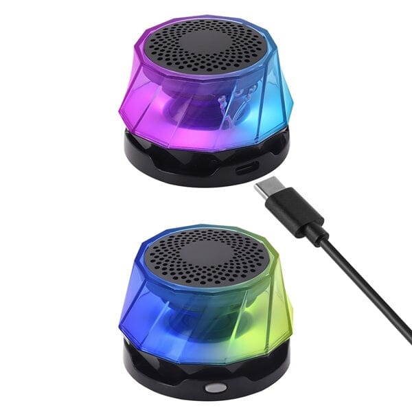 Sonic Vibes: Portable Magnetic Speaker with RGB Lights Preorder magazineracksdirect 