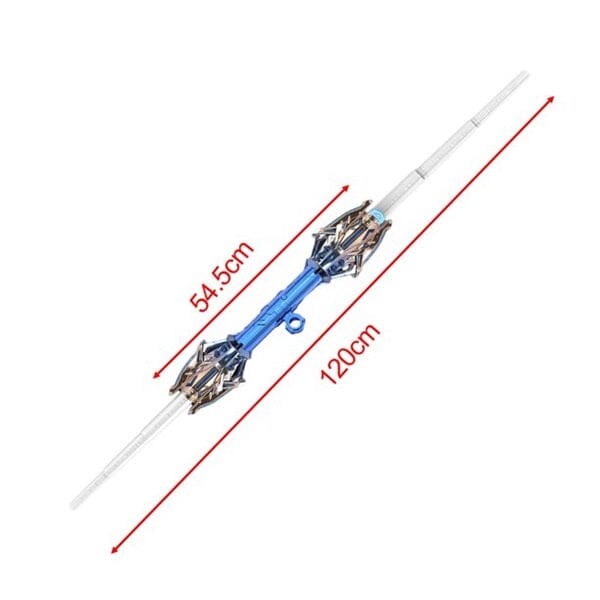 GlowSaberX: Double-head Rotatable LED Spinning Lightsaber Simple magazineracksdirect 