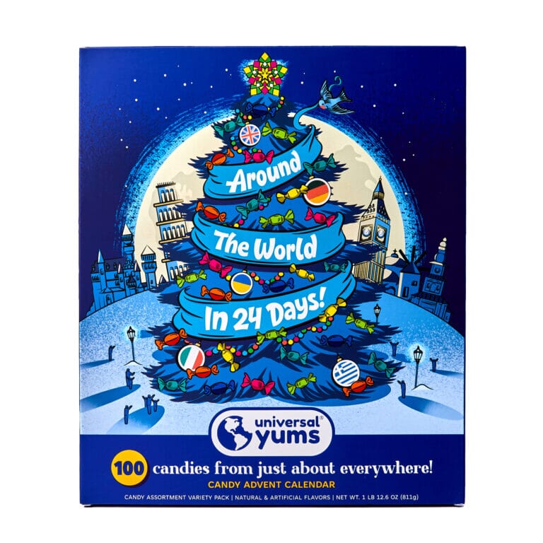 Universal Yums Snack Box: Around The World Candy Advent Calendar Simple Universal Yums 