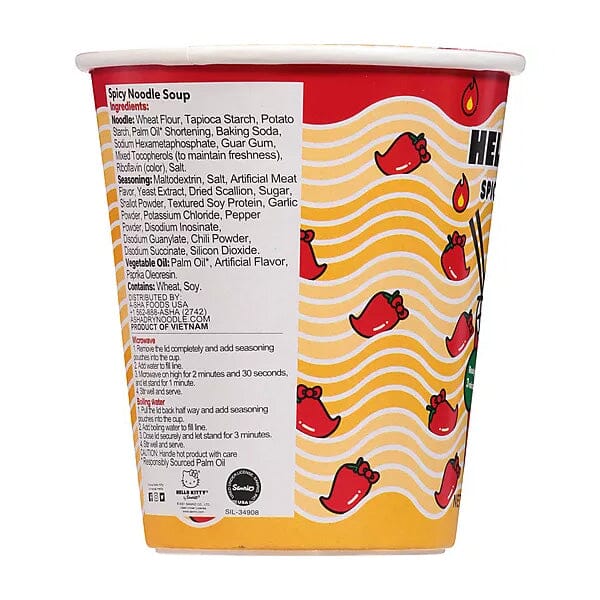 Hello Kitty x A-Sha Spicy Noodle Soup (Cup)