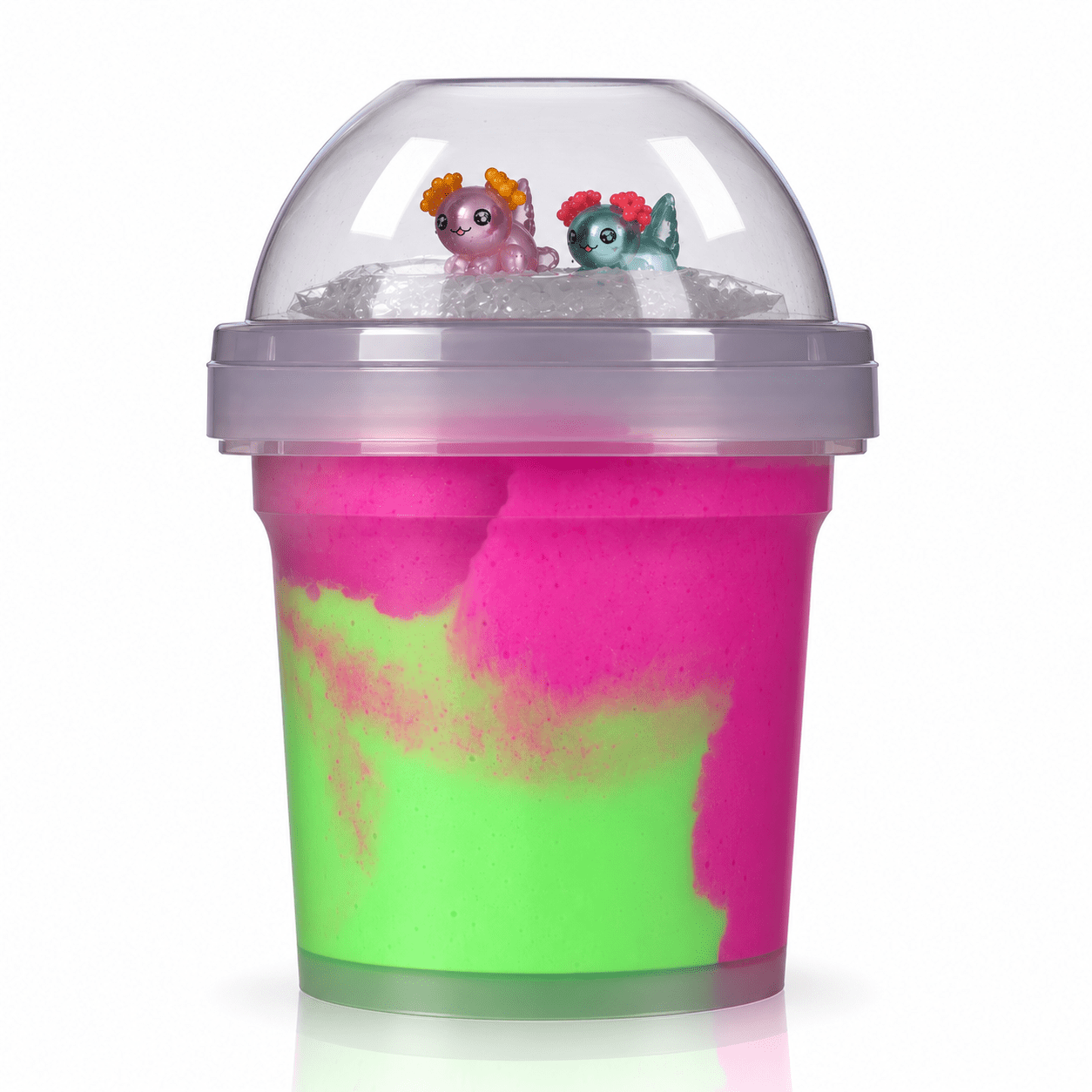 LIT Slime Animal Charms Collection Scented Slime Jar (7.1oz) Axolotl Zen Simple LIT Slime 