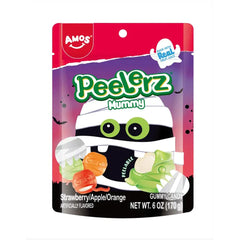 Amos Halloween Peelerz Gummy Mummy Candy (6 oz) Simple Amos Sweets 