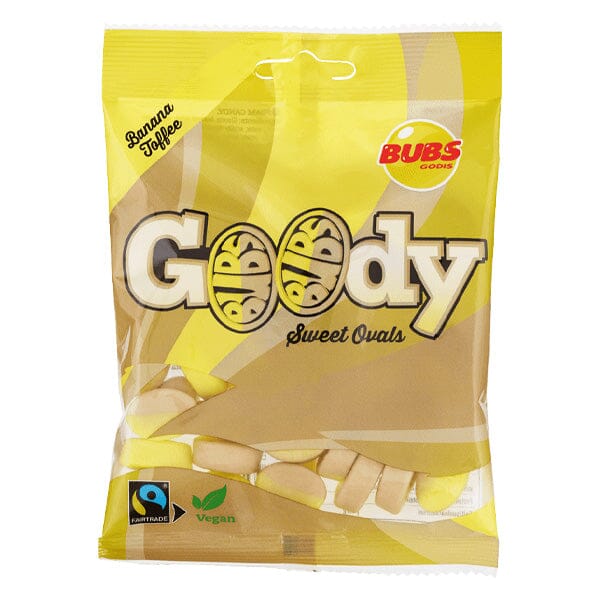 BUB's Godis: Banana Toffee Goody Ovals (90g)