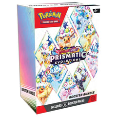 Pokémon TCG: Scarlet & Violet Prismatic Evolutions Factory Sealed Booster Box (6 Packs) Simple Pokémon 